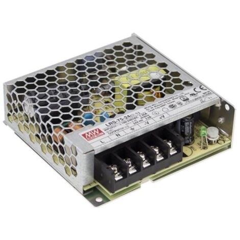 Mean Well SCHALTNETZTEIL - 1 AUSGANG - 75 W - 24 V - CLOSED FRAME (GESCHLOSSENE BAUFORM) - NUR FÜR DEN PROFESSIONELLEN EINSATZ BESTIMMT