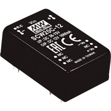 MEAN WELL SCW20A-15 Module convertisseur CC/CC 1.333 A 20 W Nbr. de sorties: 1 x Contenu 1 pc(s) Q128622