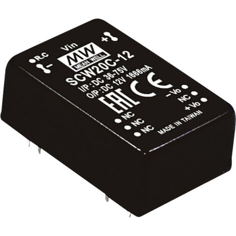 Mean Well SCW20B-05 DC/DC-Wandlermodul 4 A 20 W Anzahl Ausgänge: 1 x Inhalt 1 St.