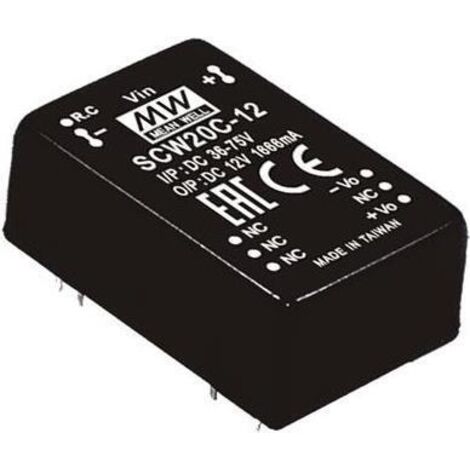 MEAN WELL SCW20C-15 MODULO CONVERTITORE DC/DC 1333 MA 20 W NUM. USCITE: 1 X