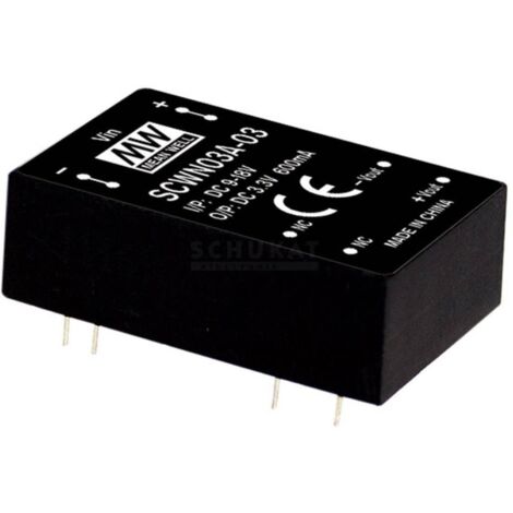 MEAN WELL SCWN03C-15 Modulo convertitore DC / DC 200 mA 3 W Num. uscite: 1 x Contenuto 1 pz.