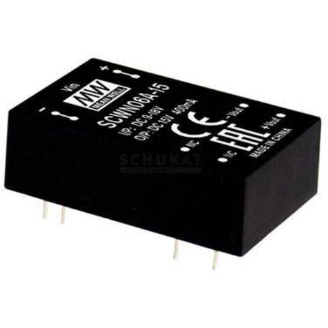 Mean Well SCWN06B-03 Module convertisseur CC/CC 1.2 A 6 W Nbr. de sorties: 1 x Contenu 1 pc(s) Q123662