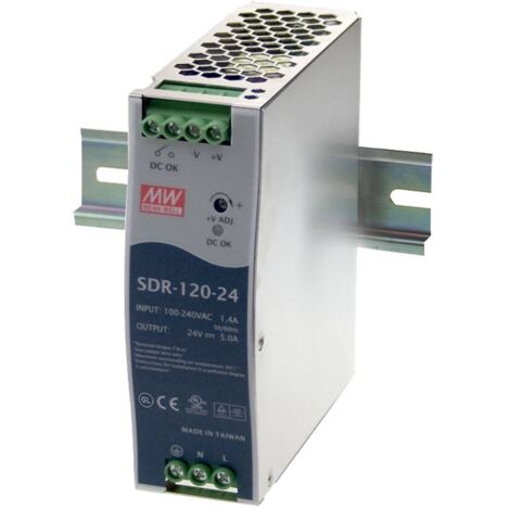 Mean Well SDR-120-12 Alimentatore per guida DIN 12 V/DC 10 A 120 W 1 x