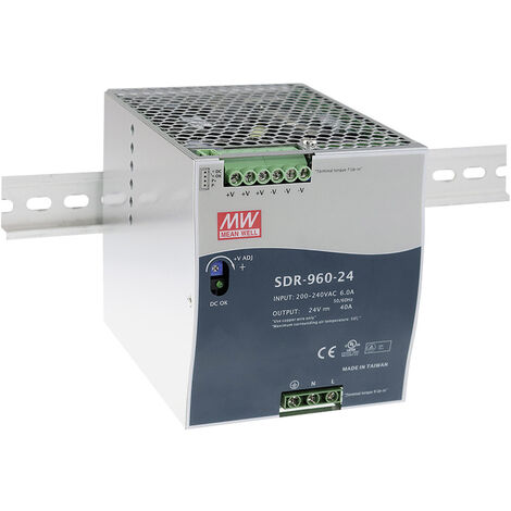 MEAN WELL SDR-960-24 Hutschienen-Netzteil (DIN-Rail) 24 V/DC 40 A 960 W Anzahl Ausgänge:1 x Inhalt