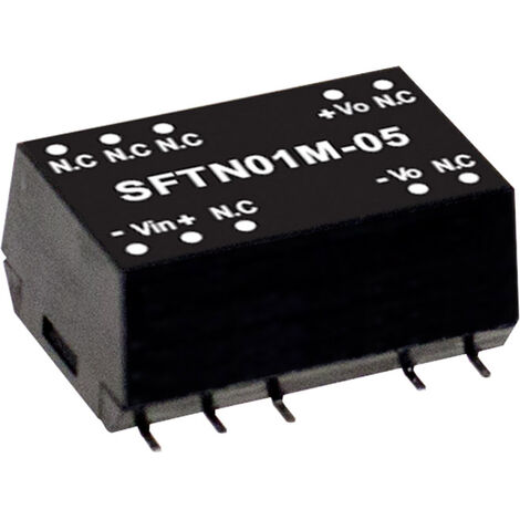 Mean Well SFTN01M-12 DC/DC-Wandlermodul   84 mA 1 W Anzahl Ausgänge: 1 x Inhalt 1 St.