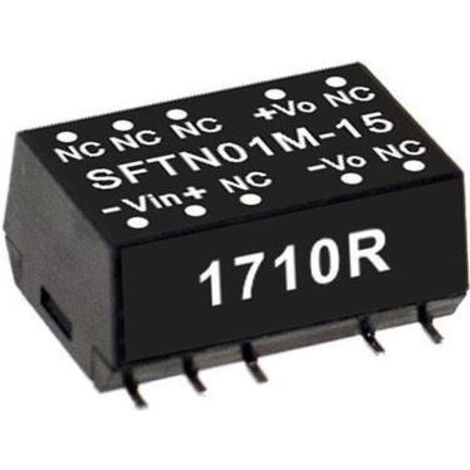 Mean Well SFTN01M-12 Modulo convertitore DC / DC 84 mA 1 W Num. uscite: 1 x Contenuto 1 pz.