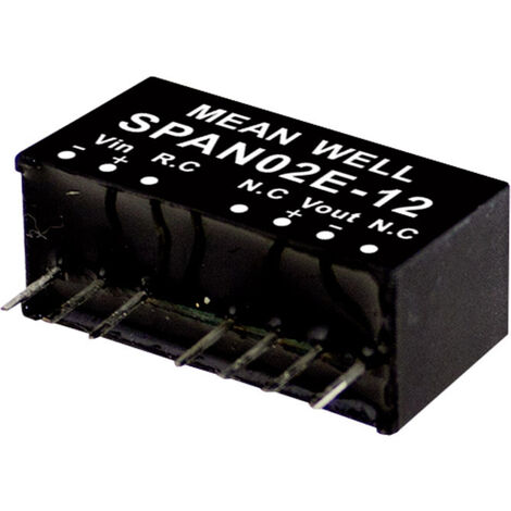 Mean Well SPAN02B-03 DC/DC-Wandlermodul 500 mA 2 W Anzahl Ausgänge: 1 x Inhalt 1 St.