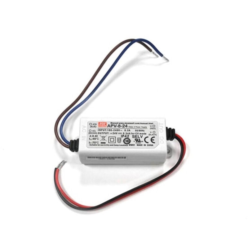 Mean Well - switching power supply - single output - 8 w - 24 v velleman APV-8-24