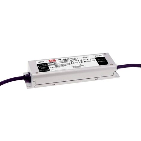 Mean Well XLG-240-H-A Driver de LED à puissance constante 239.6 W 2200 - 6660 mA 27 - 56 V/DC homologué pour les meubles, extérieur, circuit PFC, r Q122922