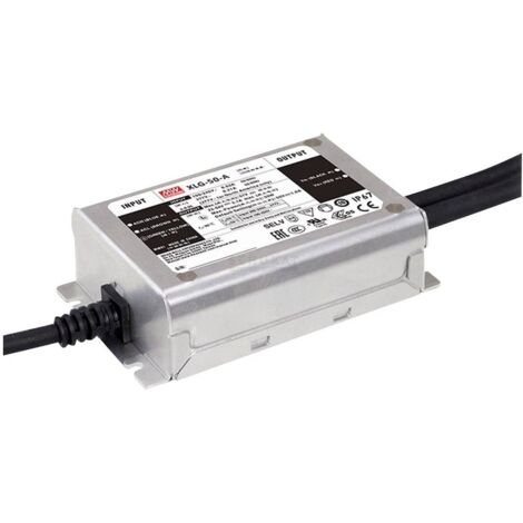 Mean Well XLG-50-A Driver per LED Potenza costante 50 W 530 mA - 2.1 A 22 - 54 V/DC Circuito PFC, regolabile, non dimme