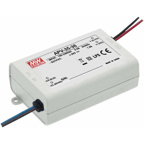 MeanWell APV-35-12 - Alimentatore di rete a LED, 36 W, 12 V, 3 A