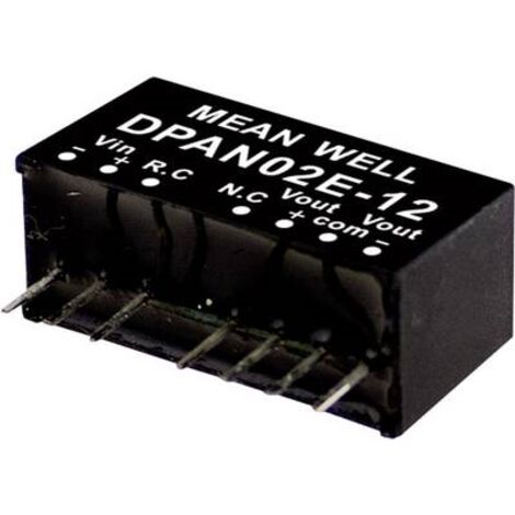 MEANWELL DPAN02A-12 DC/DC-WANDLERMODUL 83MA 2W ANZAHL AUSGÄNGE: 2 X