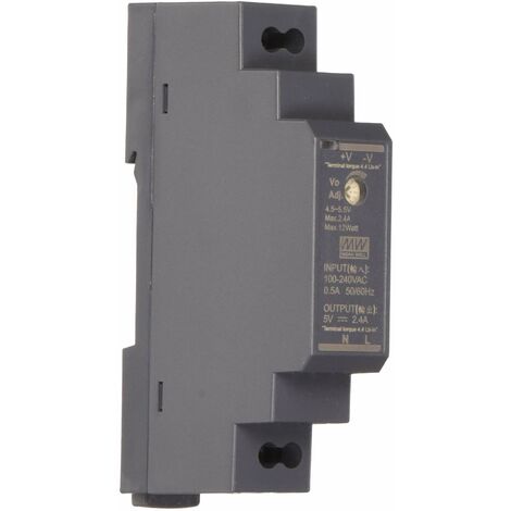 MeanWell HDR-15-5 V 2,4 A - Trasformatore DIN