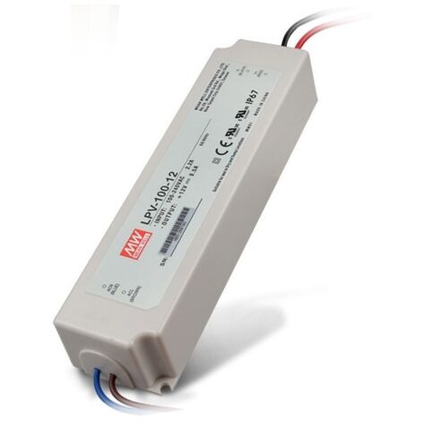 Meanwell LPV-100-12 Alimentatore switching a uscita singola 12V 100W 8.5A impermeabile IP67