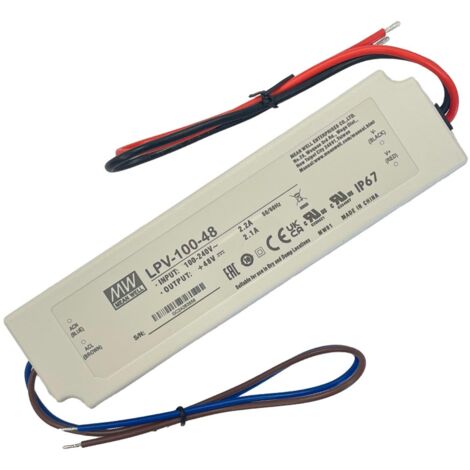 Meanwell LPV-100-48 - Alimentatore a commutazione LED, 100 W, 12 V, 2,5 A