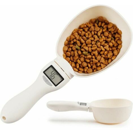 Measuring Cup Dry Dog Food Scoop Container with LCD Display Measuring Cups Cat Dry Food Digital Spoon Dog Scales