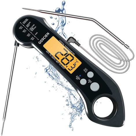 1pc, Thermometer, Deep-frying Thermometer With Dial, Oven Thermometer With  Long Probe For Instant Reading, Used For Cooking, Baking, Barbecue, BBQ, Ch