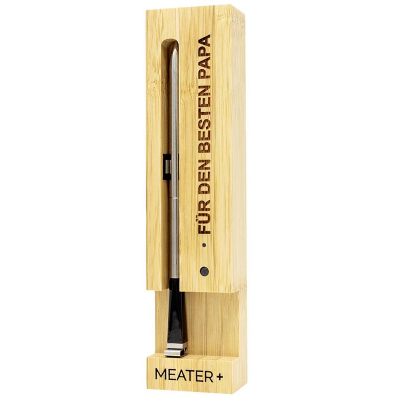 Image of Meater - Weihnachts-Edition Der beste Papa Termometro per barbecue Legno