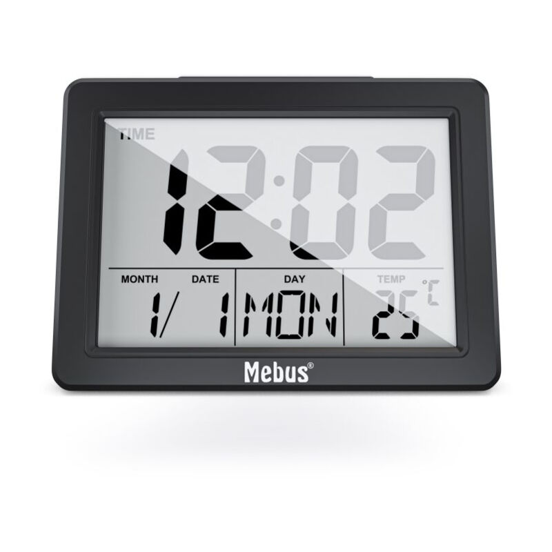 Mebus - 25739 Réveil Réveil analogique Noir