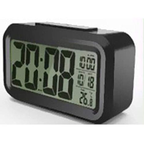 Mebus 42435 Quarz Wecker Schwarz Großes Display