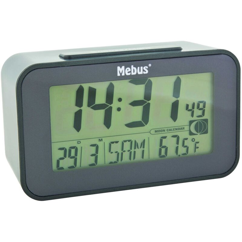 Mebus - 51460 réveille-matin réveil numérique anthracite