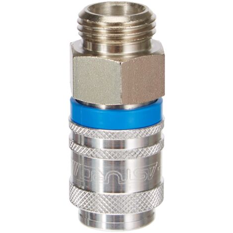 Mecafer 166710 - Giunto rapido universale in metallo 1/2" (12,7 mm) m