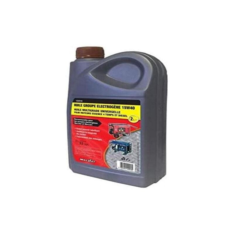 Mecafer - Huile spécial groupes électrogènes 15W40 2L