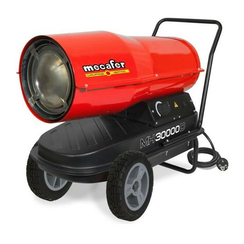 Mecafer - Chauffage de chantier / Canon a air chaud Diesel / Fioul avec turbine incorporée 30000 w MH30000D