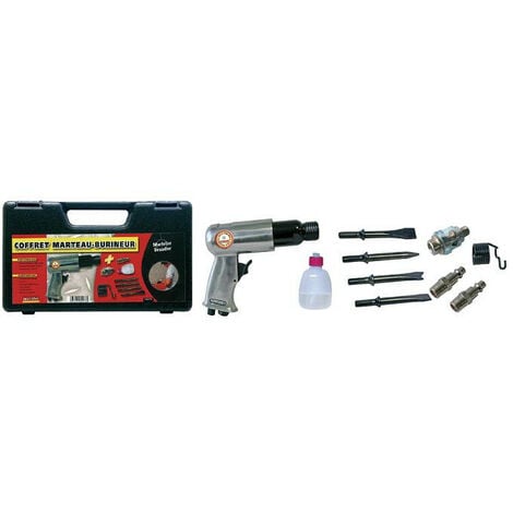 Mecafer – Coffret marteau burineur + burins hexagonaux