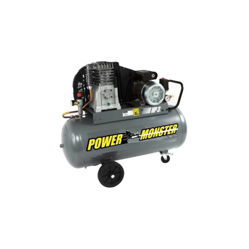 Power Monster – Compresseur professionnel 3CV 100 litres - Mecafer