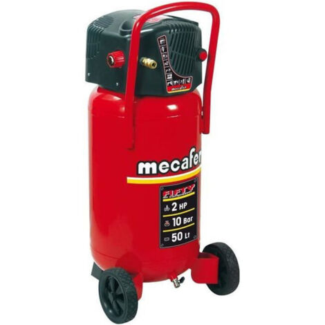 MECAFER Compresseur dair vertical 50 L sans huile 2CV 10 bars FIFTY