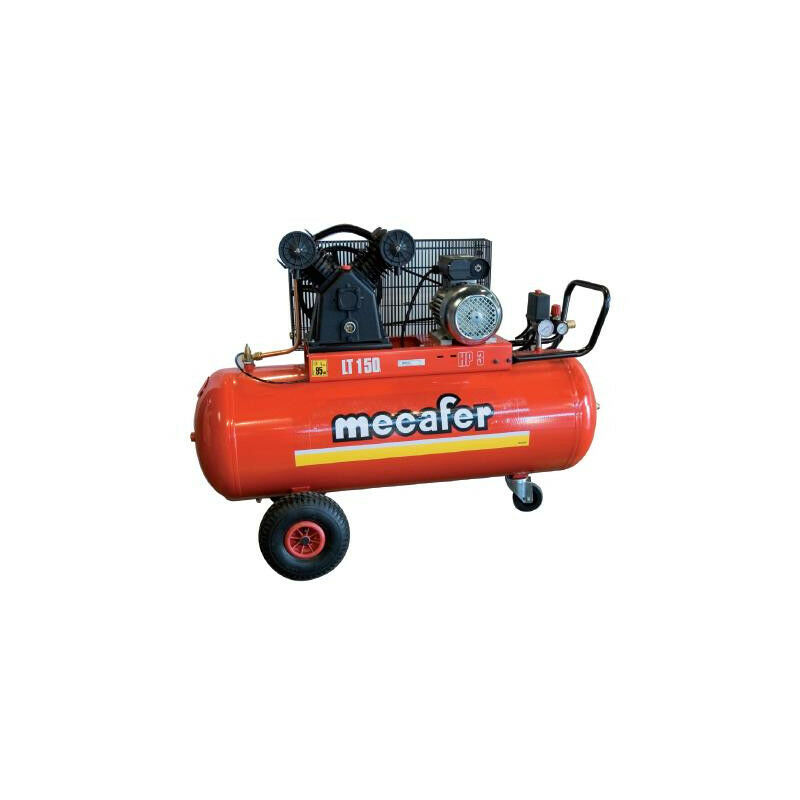 Mécafer – Compresseur fonte avec courroie 3CV 150 litres -