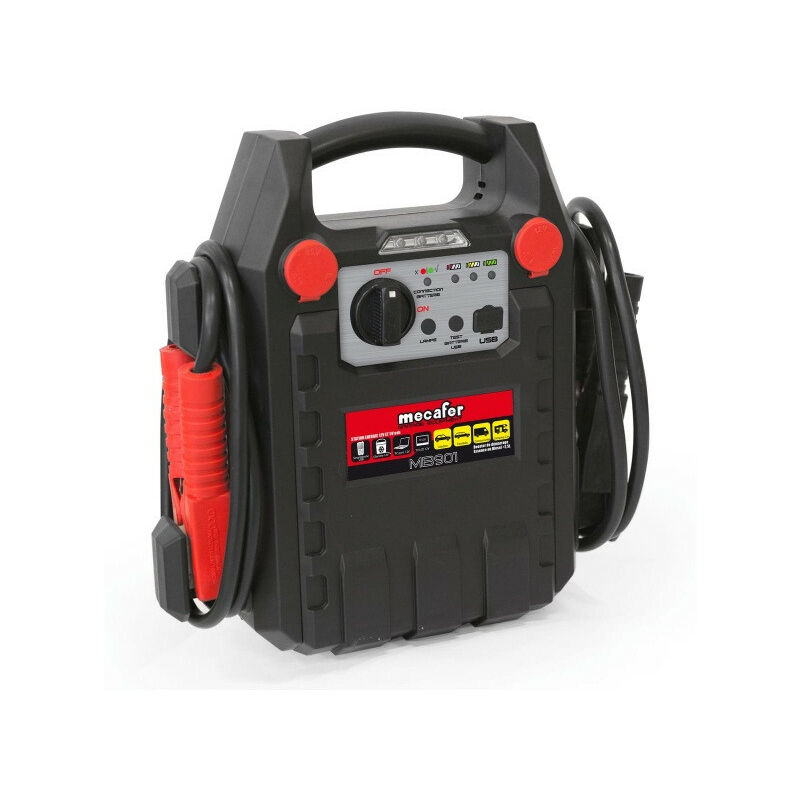 Démarreur batterie booster 230V/12V dc 500mA 900A - MB901 - Mecafer