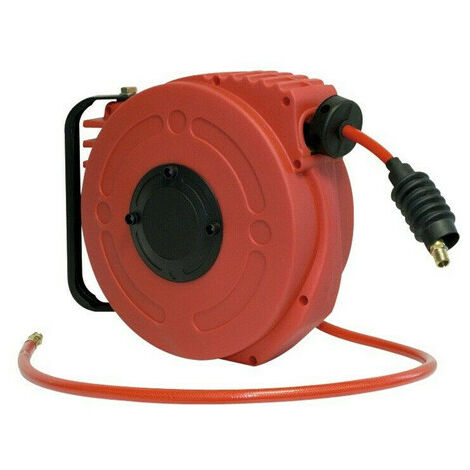Mecafer – Enrouleur pneumatique automatique 10m – Pression max 10 bar – Raccords rapides pour connexion facile – Pour chantiers exigeants