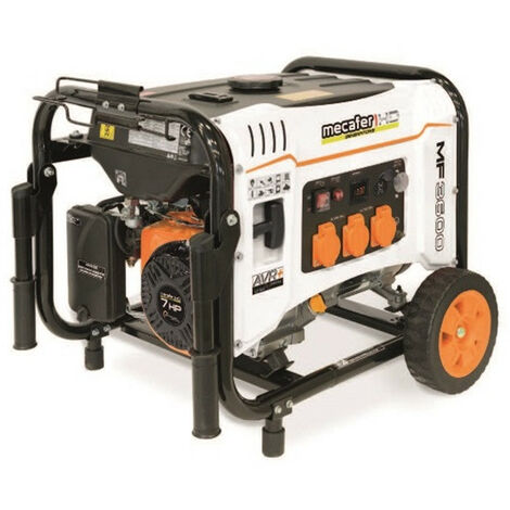 Mecafer – Groupe électrogène 3100W 4 temps 7HP 210cc – Système Easy Start – Autonomie 10h – 2 prises USB + 3 prises 230V – Technologie AVR PLUS