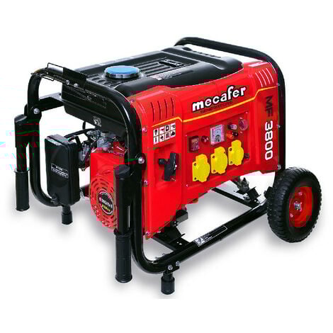Mecafer - Groupe électrogène 3500W + Kit roues - MF3800