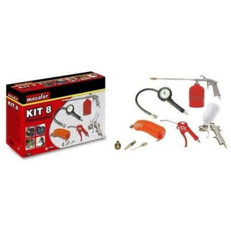 Mecafer - Kit 8 outils pneumatiques Complet