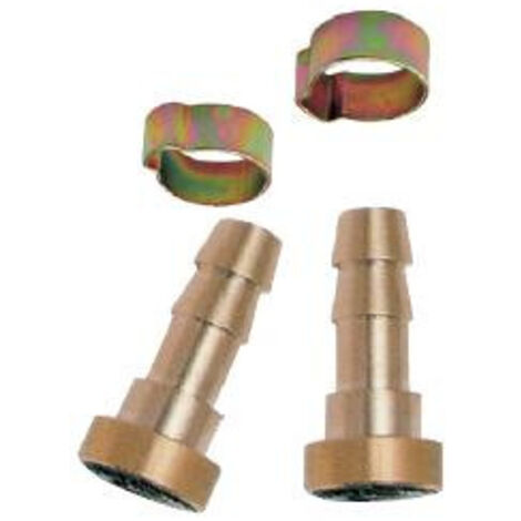 Mecafer - Lot de 2 raccords baïonnette tuyau 8x13