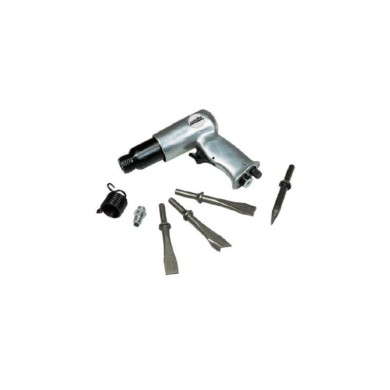 Marteau à buriner + 4 burins à queue hexagonale - Mecafer