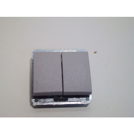 Mecanime étanche composable double va et vient encastré gris SAREL ENN34122
