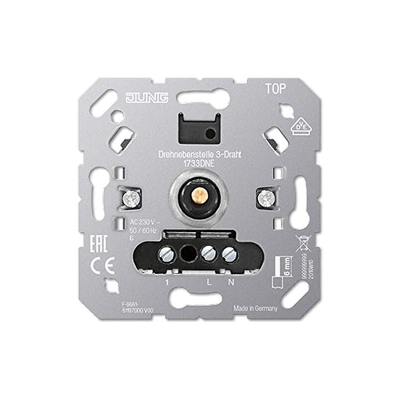 Mécanisme auxiliaire rotatif à 3 fils. Jung 1733DNE