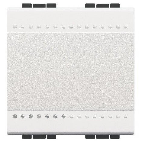 Mecanisme bouton poussoir à bascule blanc 1 poste 2 modules contact NO 10A 250V sans plaque LivingLight BTICINO