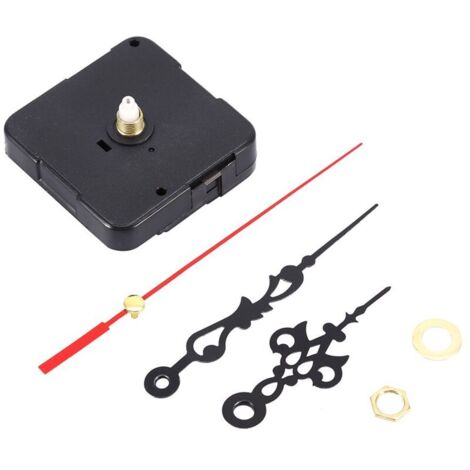Mécanisme de bricolage noir pièces de mouvement d'horloge à Quartz Kit d'outils de réparation de remplacement