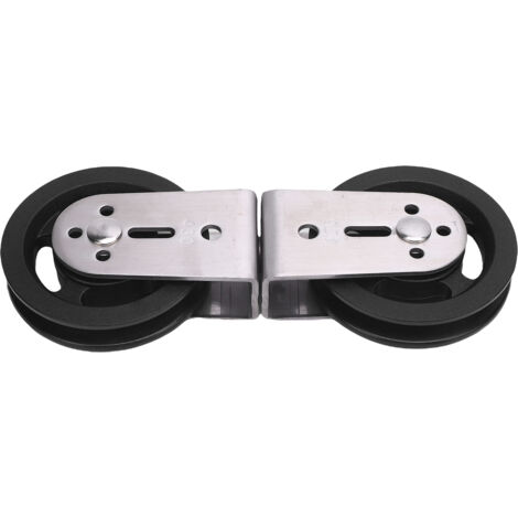 Mécanisme de Cable avec Roues Double Rotatives en Nylon et Stainless Steel, Roues Poulie Silencieuse pour Home Gym avec Charge Maximale et Contrôle Fluide
