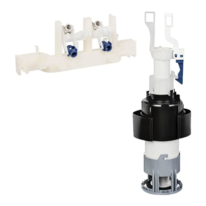 Regiplast - Mécanisme de chasse réservoir wc encastré Cesame CE70 avec embase et platine.