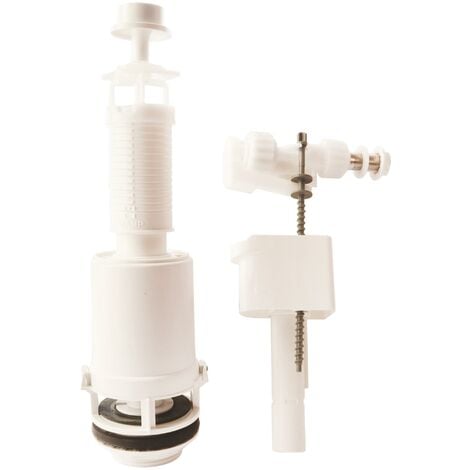 Mécanisme WC - Soupape double poussoir à câble + Robinet flotteur  réversible - Hydrocable - FixoConnect - Ayor