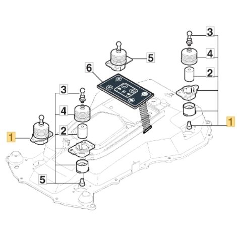 Mécanisme de levage Tondeuse robot STIGA ORIGINALE a1500 rtk 381394803/2