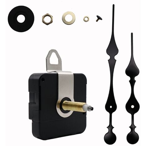 Mécanisme de mouvement d&39horloge silencieux avec 2 aiguilles, couple élevé, longue tige, réparation