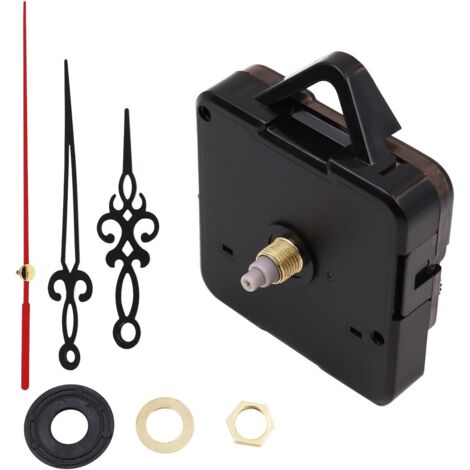 Mécanisme Horloge Murale Quartz - 2 Mouvements + 5 Paires Aiguilles - Silencieux - DIY Ou Remplacement