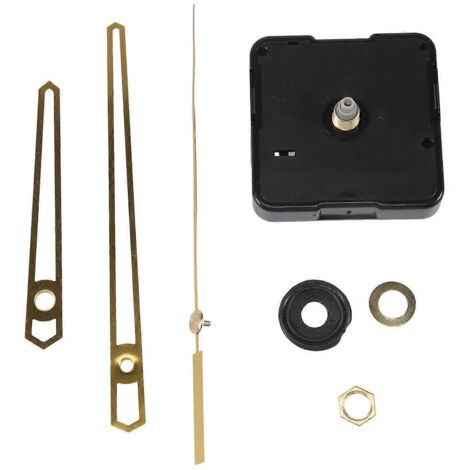 Mécanisme d'horloge murale silencieuse de grande taille, pièces détachées, aiguilles, outils inclus.